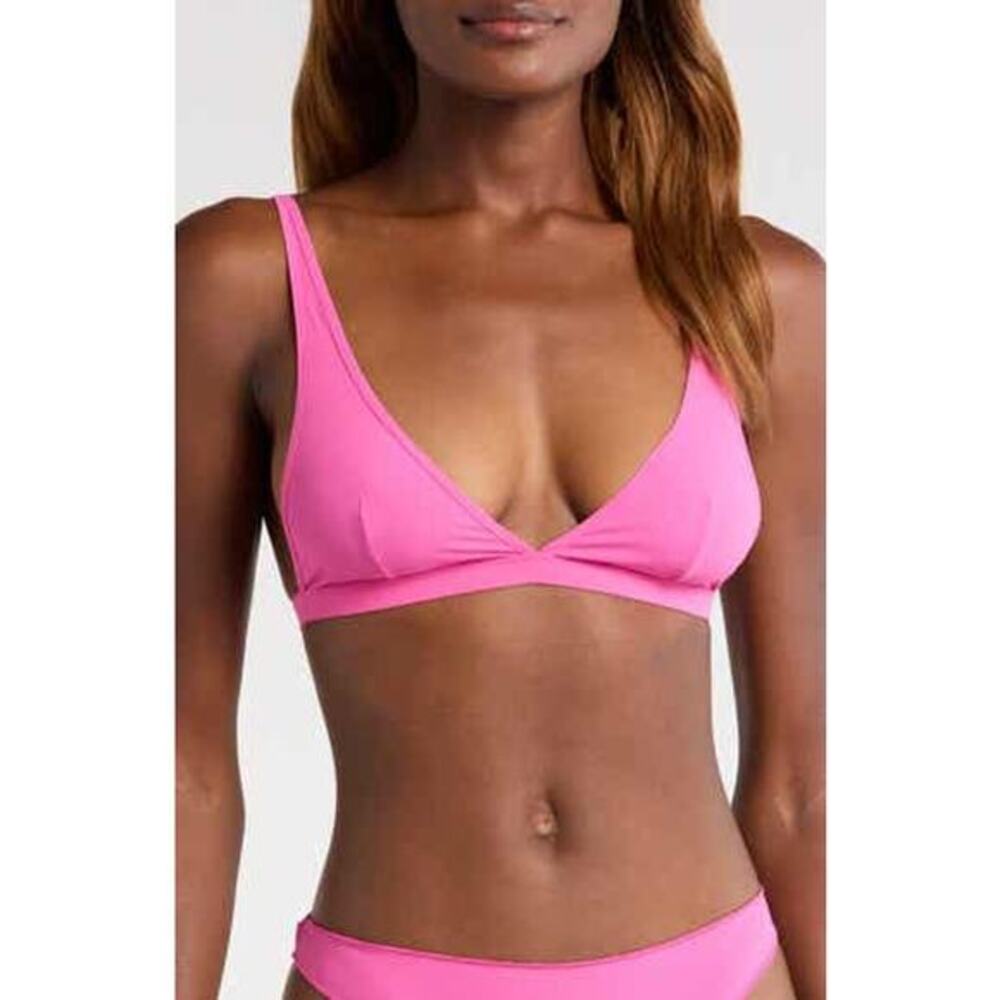 NWT PINK Intimately Free People Collagen Yarn Triangle Bralette - Small